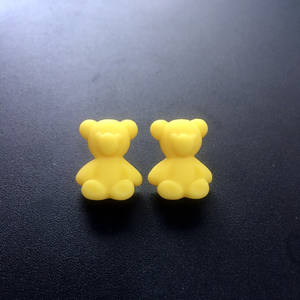 2025 nuevo creativo dulce brillo niñas Mini Oso de goma pendientes joyería lindo colorido Oso de dibujos animados diseño Stud pendientes para niñas - Product Image 6