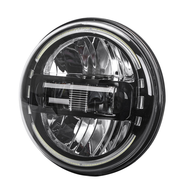 Off Road 4X4 Accessories DOT Approved 7 Inch Round LED Faros Headlight Car Headlamp with DRL for Jeep Wrangler JK