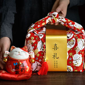 Vente en gros usine – Tissu d'emballage Furoshiki japonais réutilisable, tendance, populaire et économique – Bandana carré en tissu réutilisable pour emballage cadeau - Product Image 3