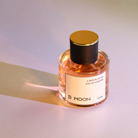 Vente en gros, faible MOQ, flacon de parfum cylindrique en verre transparent 30/50ml 100ml, atomiseur vide à brume fine avec étiquette autocollante