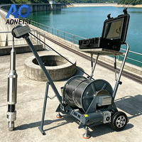 Sistema de TV para Pozos, Cámara de Inspección de Pozos Rotatoria de 360° con Contador Digital de Profundidad para Inspección de Perforaciones de Pozos Profundos