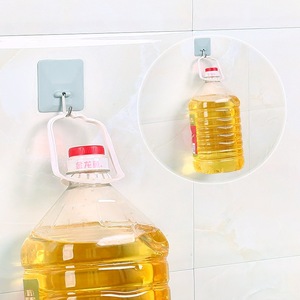 Crochet mural auto-adhésif solide <span class=keywords><strong>sans</strong></span> perçage, <span class=keywords><strong>porte</strong></span>-<span class=keywords><strong>manteau</strong></span>, <span class=keywords><strong>porte</strong></span>-serviettes de cuisine, crochets de rangement pour la maison - Product Image 3