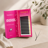 Extensions de cils YY faites à la main TDANCE en gros, extensions de cils en forme de YY, fournitures de cils volume OEM ODM avec logo personnalisé