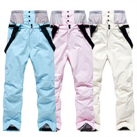 Pantalon de ski YZ pour femme, homme, couple, hiver, extérieur, snowboard, coupe-vent, imperméable, chaud, épais, 100% polyester, avec sangle