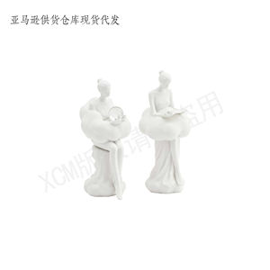 Scultura Astratta di <span class=keywords><strong>Donna</strong></span> con Nuvole - Artigianato in Resina Personalizzato con Cristallo e Libro, Perfetta per l'Arredamento Moderno e come Regalo - Product Image 3