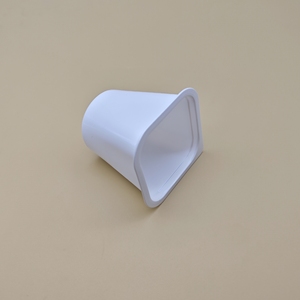 Vasos Cuadrados Reciclables Sulide para Yogur <span class=keywords><strong>de</strong></span> 180 ml, Vasos Desechables <span class=keywords><strong>de</strong></span> Plástico PP Blancos para Yogur para Llevar - Product Image 3
