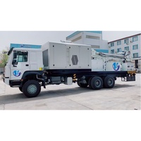 Foreuse hydraulique diesel multifonctionnelle montée sur camion pour le forage de puits miniers et d'eau