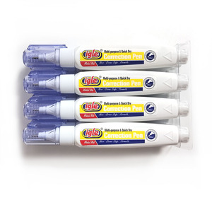 Stylos correcteurs blancs à séchage rapide avec pointe métallique, fournitures de bureau utiles en gros de Chine - Product Image 4