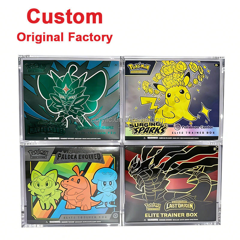 Vitrine d'exposition en acrylique pour Pokémon, empilable