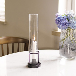 Wholesale Custom <strong>Candle</strong> <strong>Holder</strong> Home Decoration Metal Hurricane Taper <strong>Candle</strong> <strong>Holder</strong> Tall Glass Pillar <strong>Candle</strong> <strong>Holder</strong> - Product Image 3