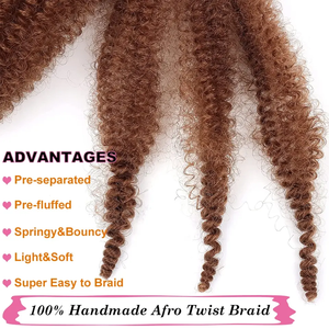 Trenzas Afro <span class=keywords><strong>Xin</strong></span> Si, Trenzas de Ganchillo Marely, Trenzas Afro Spring Kinky Twist - Product Image 6