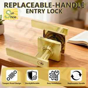 ओम आधुनिक एंटी-चोरी जस्ता मिश्र धातु औद्योगिक शैली कुंजी संचालित लघु स्टेम साटन पीतल आर्थिक दरवाजा लॉक 65 मिमी आयाम लॉक - Product Image 3