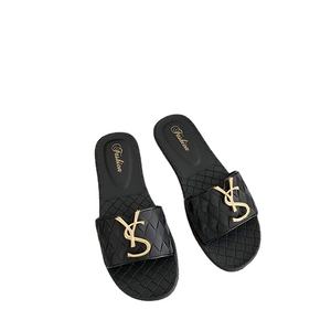 여성용 여름 패션 샌들 슬리퍼, 바닥이 평평한 해변 비치 슈즈 플립플랍 PVC 여성 신발 - Product Image 4