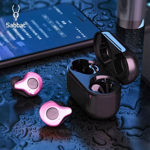 Sabbat TWS ชุดหูฟังโทรศัพท์5.0 BT V หูฟังไร้สายแบบ ecouteur Sans Fil BT <span class=keywords><strong>U</strong></span> หูฟัง eabuds auriculares - Product Image 1