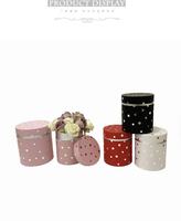Boîtes rondes rigides en carton recyclable avec revêtement UV pour l'emballage de fleurs, de cadres photo et de bougies
