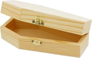 Giá rẻ nhỏ chưa hoàn thành gỗ tang lễ con chó quan tài Hộp tang lễ quan tài cho chó và mèo cho Halloween bên trang trí - Product Image 6