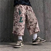 Shorts cargo camouflage homme en toile sergé, coupe ample, imprimé numérique Real Tree, pour la chasse et le travail, collection été personnalisée