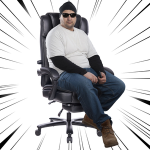 VANBOW-<span class=keywords><strong>Chaise</strong></span> de bureau moderne multifonctionnelle et grande, inclinable, fabriquée en Chine <span class=keywords><strong>pour</strong></span> les personnes obèses, en cuir synthétique durable - Product Image 3
