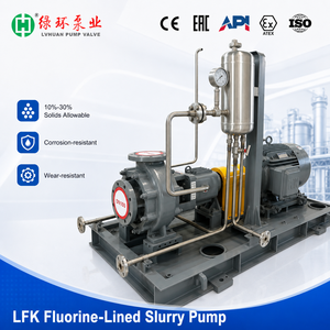 Bomba de Lodos Fluoroplástica de Alta Presión LFK de 380V, Bomba de Dragado Horizontal de <span class=keywords><strong>3</strong></span> Pulgadas para Lodos Corrosivos Industriales - Product Image 1