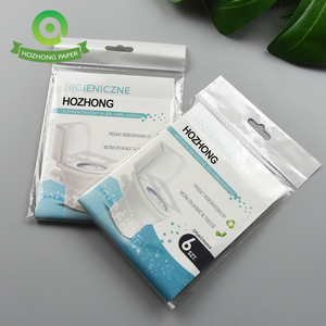 Housses de siège de toilette hygiéniques jetables 1/16 pliables pâte de <span class=keywords><strong>bois</strong></span> vierge housse de siège de toilette pour enfants 10 pièces housse de siège en pâte de <span class=keywords><strong>bois</strong></span> vierge - Product Image 2