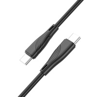 Cable de Carga Rápida Tipo-C a Tipo-C PD de 60W con Doble Conector para Teléfono Móvil, Revestimiento de PVC Moldeado por Inyección, Garantía de 12 Meses