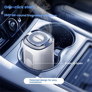 VMATE Diffuseur de parfum pour voiture en plastique, support de tasse, ensemble cadeau d'aromathérapie, cadeau d'anniversaire électrique pour hommes et femmes, ornement décoratif pour voiture - Product Image 4