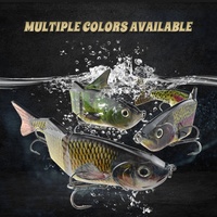 Leurre de Simulation élevée 255mm /135g grande taille holographique feuille d'or méné Multi grands leurres de poisson articulés