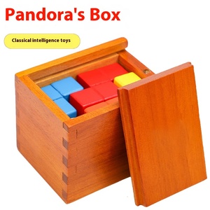 Luban DIY 3D gỗ Khóa Câu Đố Hộp đồ chơi cho trẻ em cao IQ não trêu ghẹo Trình Độ giáo dục 10 khó khăn lấy cảm hứng cho 5 7 năm - Product Image 2