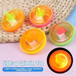 Mini Trompo Giratorio con 100 Luces LED Intermitentes, Juguete Retro Clásico para Niños, Juguete Novedoso para Fiestas - Product Image 2