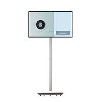 Téléviseur portable intelligent à écran tactile HAOCROWN 27 pouces sur roulettes, support de télévision portable sans fil pour chambre à coucher, salon, salle de bain, hôtel