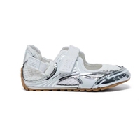 2026 Y2K Baskets Mary Jane en maille argentée pour femme, style Balletcore, plates sportives, respirantes, métalliques, légères, tendance mode Air