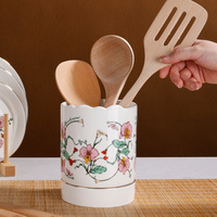 YST Céramique Grès Ensembles De Vaisselle De Luxe-Grandes Assiettes Tasses À Café Couvercle Fleur Decal Design Hôtel Restaurant Soupe Alimentaire
