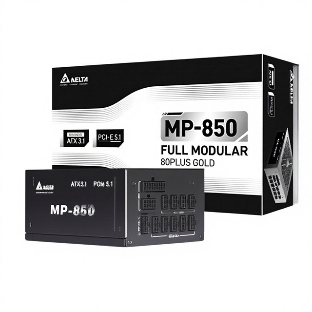 Delta Rated 850W MP850 Black Gold Medal Full-Mode ATX3.1/Pcle5.1 Full-Voltage Desktop Computer Power Supply Supports 50 Series