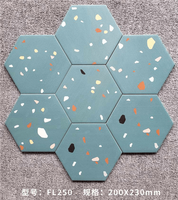 Carreaux de mur et de sol en céramique modernes 200x230mm, motifs mosaïque marocaine, 9mm d'épaisseur, en brique réfractaire, antidérapants pour hôtels, restaurants, salles de bain