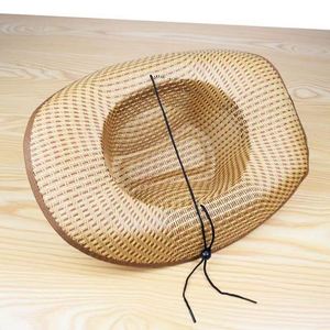 Hot Selling Summer Sunshade <b>Straw</b> <b>Hat</b> <b>Men</b> Cowboy <b>Hat</b> Outdoor Large Brim Sunscreen Farmers Farm Work <b>Hat</b> Wholesale - Product Image 3