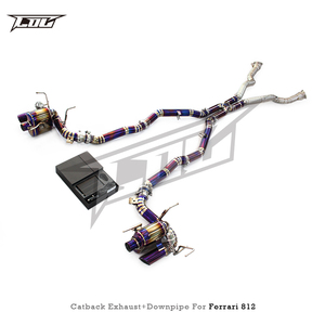 ระบบระบายไอเสียสำหรับ6.5L เฟอร์รารี <span class=keywords><strong>V12</strong></span> 2017-2021 + วาล์ว<span class=keywords><strong>812</strong></span> <span class=keywords><strong>812</strong></span>ท่อไอเสียกีฬาเทอร์โบ - Product Image 2
