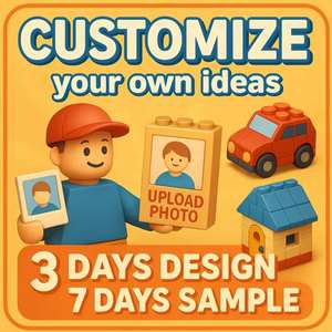 Figura de Ladrillo Personalizada de Mascotas y Retratos, Modelo MOC, Juego de Bloques de Construcción Personalizados para Regalo Coleccionable Creativo y Decoración - Product Image 4