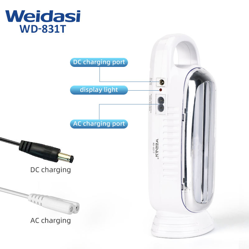 Lampadine Emergenza Ricaricabili LED - 2 Pezzi, 80W, Batteria Al Litio, Per Casa, Campeggio, Blackout