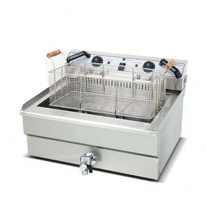 เครื่องทอดไฟฟ้าสแตนเลสแบบตั้งโต๊ะ ขนาด 30 ลิตร สำหรับทอดไก่ มันฝรั่งทอด <span class=keywords><strong>หมู</strong></span>ทอด ร้านอาหารฟาสต์ฟู้ด โรงแรม KFC - Product Image 5