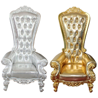 Chaise Trône Royale de Luxe à Dossier Haut pour Mariage, en Plastique Moderne, pour Événements, Chambre, Vente en Gros, Location, Durable, pour Mariés, Meilleures Ventes