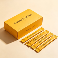 Boîte de présentation en papier kraft écologique personnalisable pour le sucre et les produits alimentaires avec logo personnalisé et emballage de vente au détail