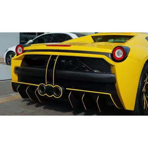 Para <span class=keywords><strong>Ferrari</strong></span> F458, actualización a estilo Misha, parachoques de fibra de carbono, cubierta de falda lateral, alerón, guardabarros, Kit de carrocería de alta calidad - Product Image 3