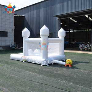 Château gonflable <span class=keywords><strong>de</strong></span> mariage pas cher blanc avec toboggan et piscine à balles pour enfants, idéal pour les jeux en extérieur et la location <span class=keywords><strong>de</strong></span> fêtes - Product Image 3