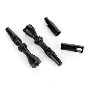 Ensemble Presta en aluminium |   <span class=keywords><strong>Kit</strong></span> de tiges de valve Presta en alliage super léger de 40 mm avec noyau intégré, sans chambre à air, avec outil de retrait, 2 pièces - Product Image 5