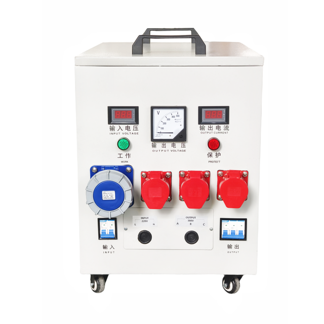 Single Phase 220V Input 380V Three Phase  Output Toroidal Power Transformer Step-down Voltage Converter