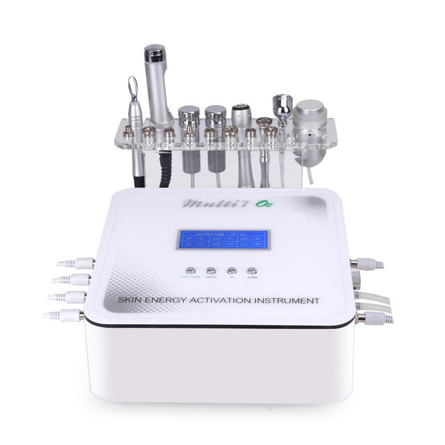 7 in 1 Galvanic Microcurrent Facial Machine Diamond Microdermabrasion Electroporation Mesotherapy Emssings Face Lift Machine