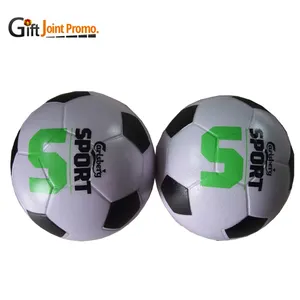 Großhandel personal isierte LOGO PU Stress Fußball Fußball Anti Stress Ball Rot