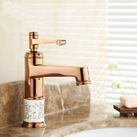 Robinet mélangeur de lavabo KD-203F de haute qualité, couleur argent électroplaqué, avec eau froide et chaude, pour salle de bain et jardin
