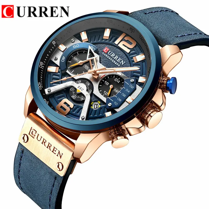 2022 Curren 8329 quartz Men Hot Sale Watches Men Wrist New Quartz Watch Factory Wristwatches reloj relogio masculino