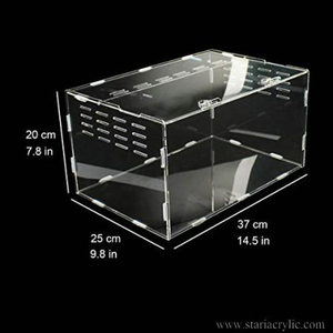 Современный прозрачный акриловый пластиковый рептилий террариум клетка для рынка - Product Image 6